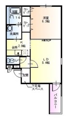 フジパレス皐月EASTの物件間取画像